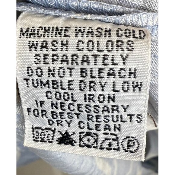 Tommy Bahama Men Light Blue Floral Button-Up Shirt L 100% Silk Short Sleeves - Picture 4 of 6